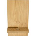Ceibo detachable bamboo phone stand – Wood front view