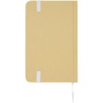 Reed A6 recycled hard cover notebook with plain pages – White back view