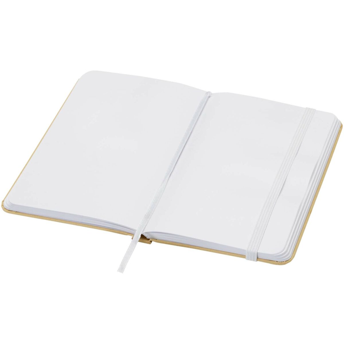 Reed A6 recycled hard cover notebook with plain pages – White extra view