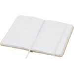 Reed A6 recycled hard cover notebook with plain pages – White extra view