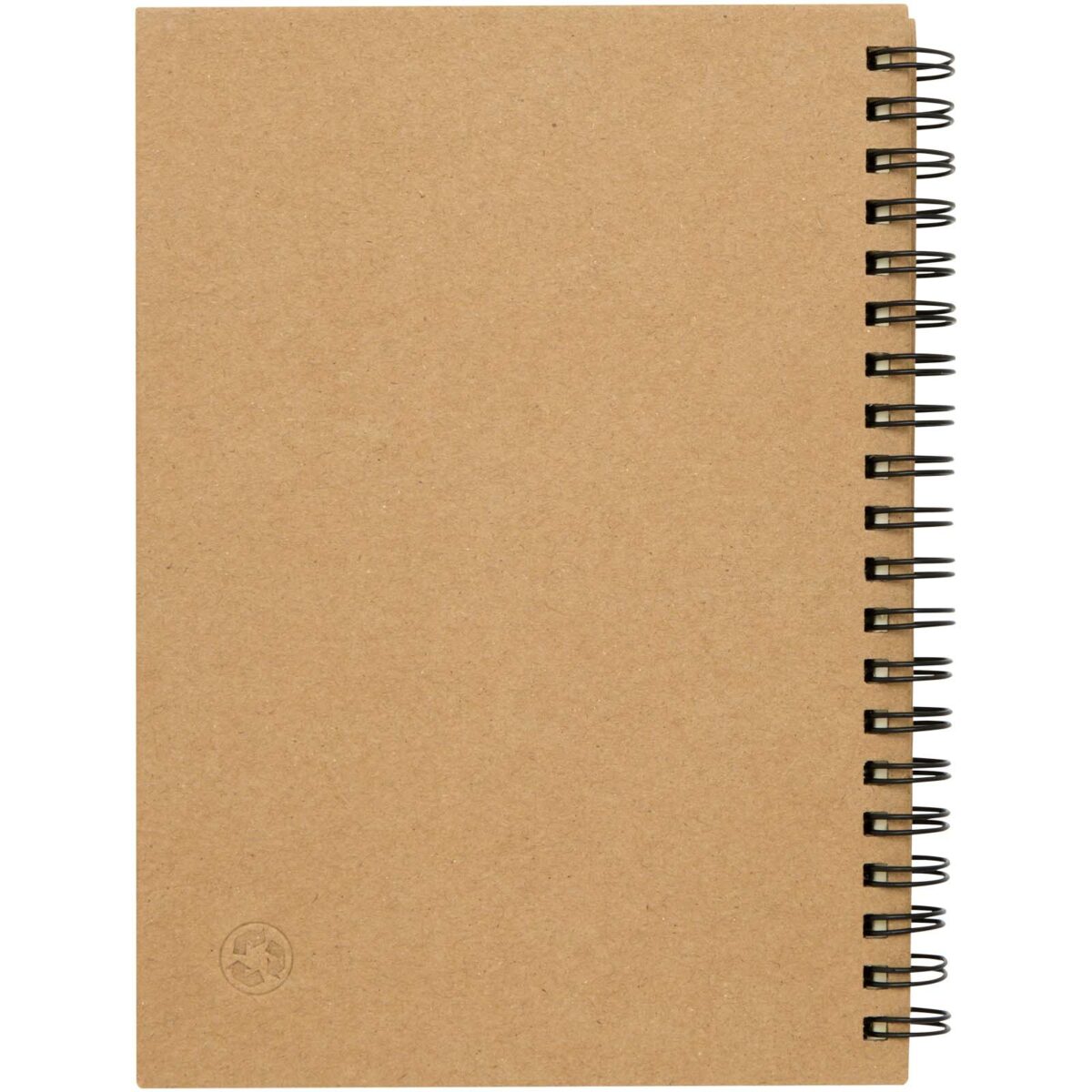 Mendel recycled notebook – Natural back view