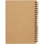 Mendel recycled notebook – Natural back view