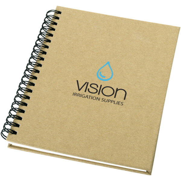 Mendel recycled notebook – Natural with logo