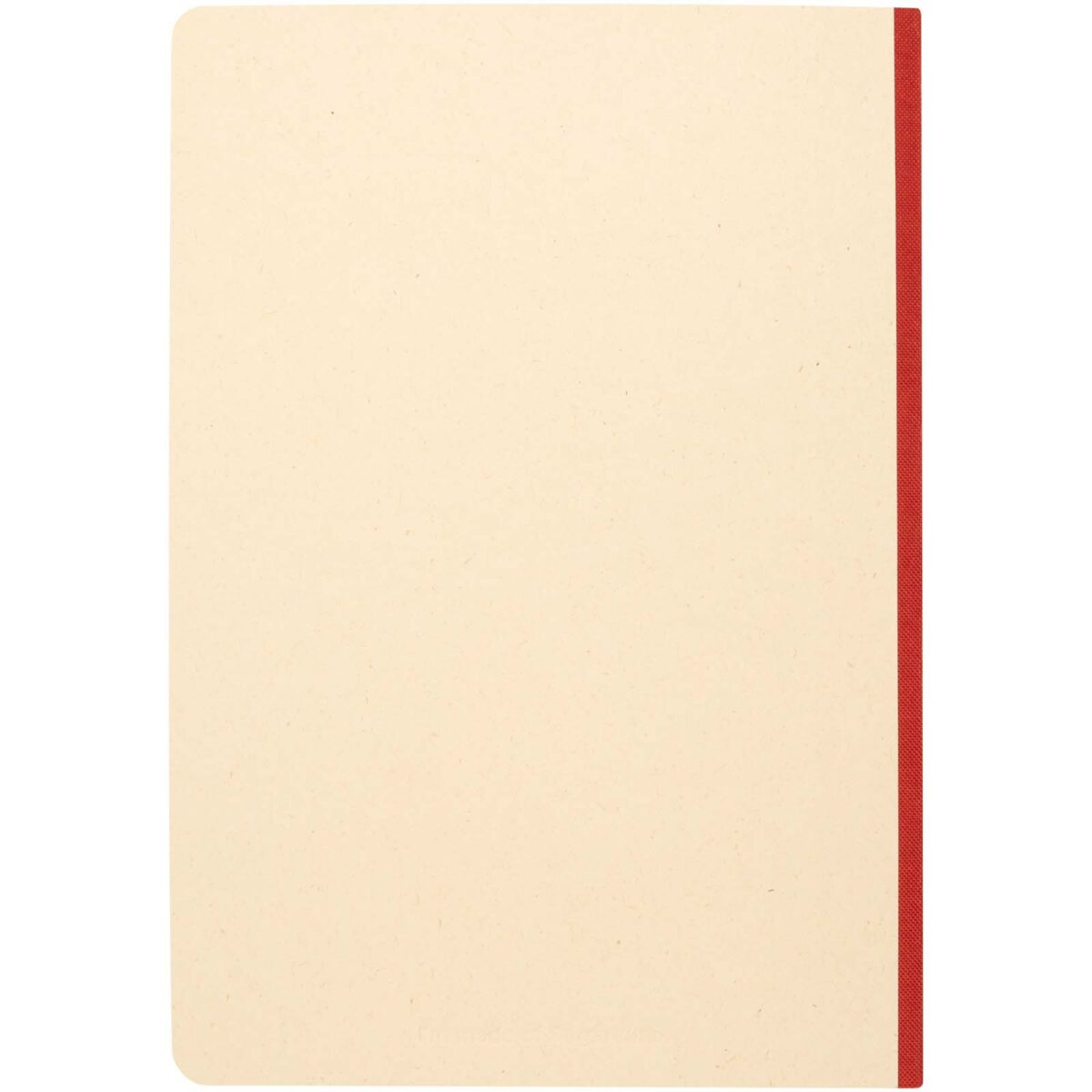 Liliana A5 sugarcane and RPET soft cover notebook – Brick back view