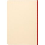 Liliana A5 sugarcane and RPET soft cover notebook – Brick back view