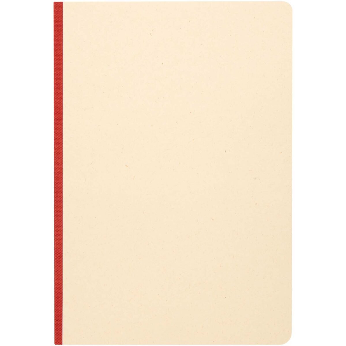 Liliana A5 sugarcane and RPET soft cover notebook – Brick front view