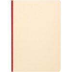 Liliana A5 sugarcane and RPET soft cover notebook – Brick front view