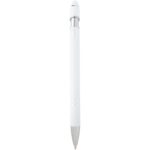 Kish ballpoint pen with silver finish (black ink) – White back view