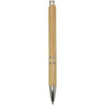 Wicker bamboo ballpoint pen (black ink) – Natural back view