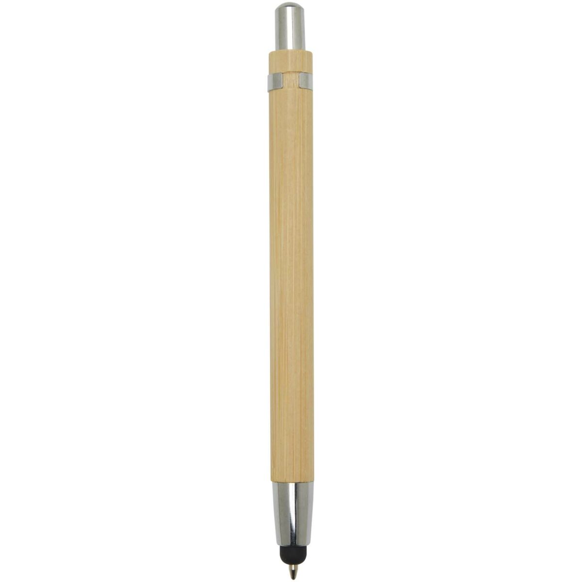 Elm bamboo ballpoint pen (black ink) – Natural back view