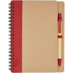Priestly recycled notebook with pen – Natural front view