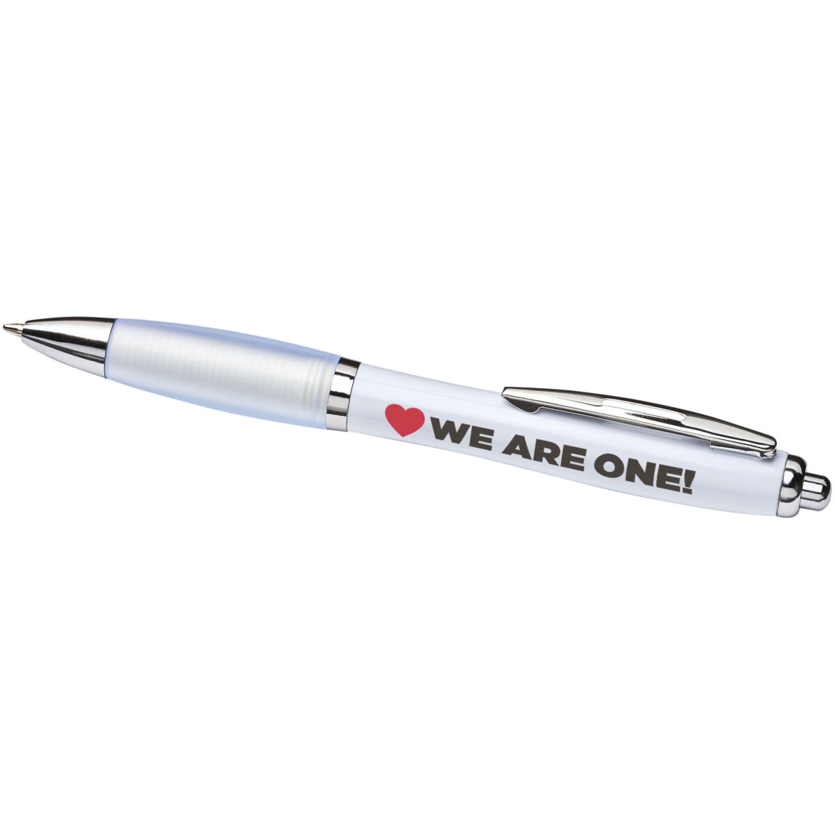 Nash ballpoint pen with coloured barrel and grip (black ink) – White extra view