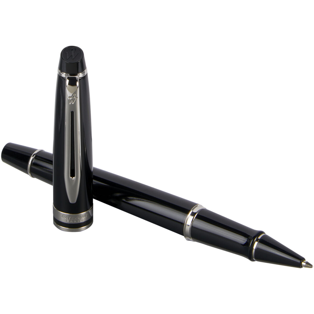 Waterman Expert rollerball pen (black ink) – Solid black extra view