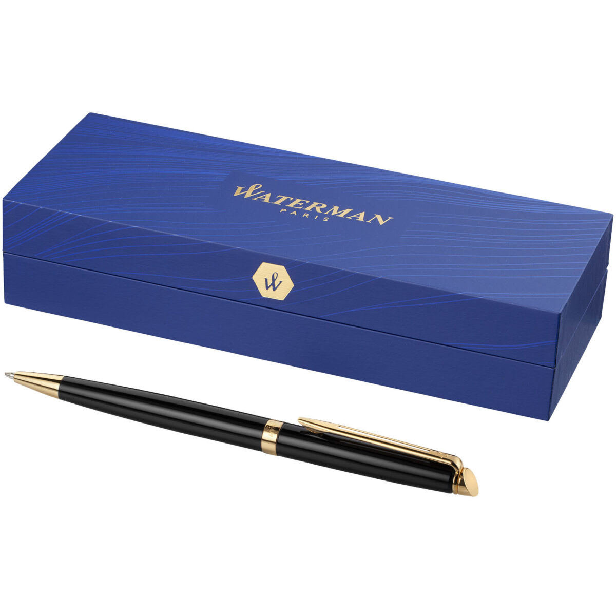 Waterman Hémisphère ballpoint pen (blue ink) – Solid black extra view