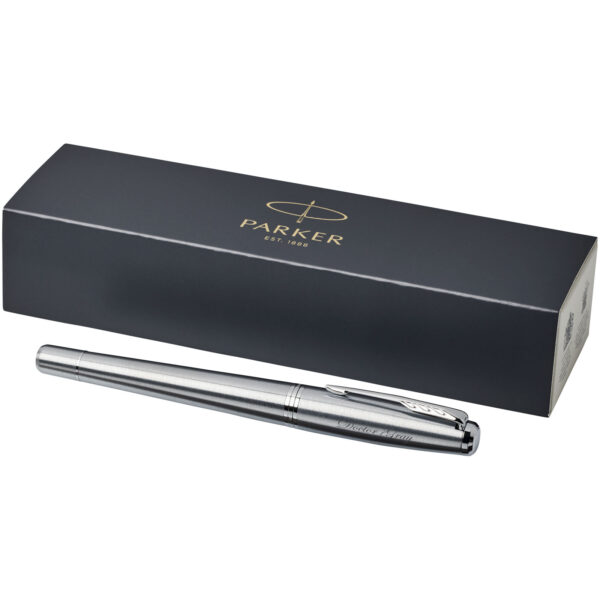 Parker Urban fountain pen (blue ink) – Metal with logo