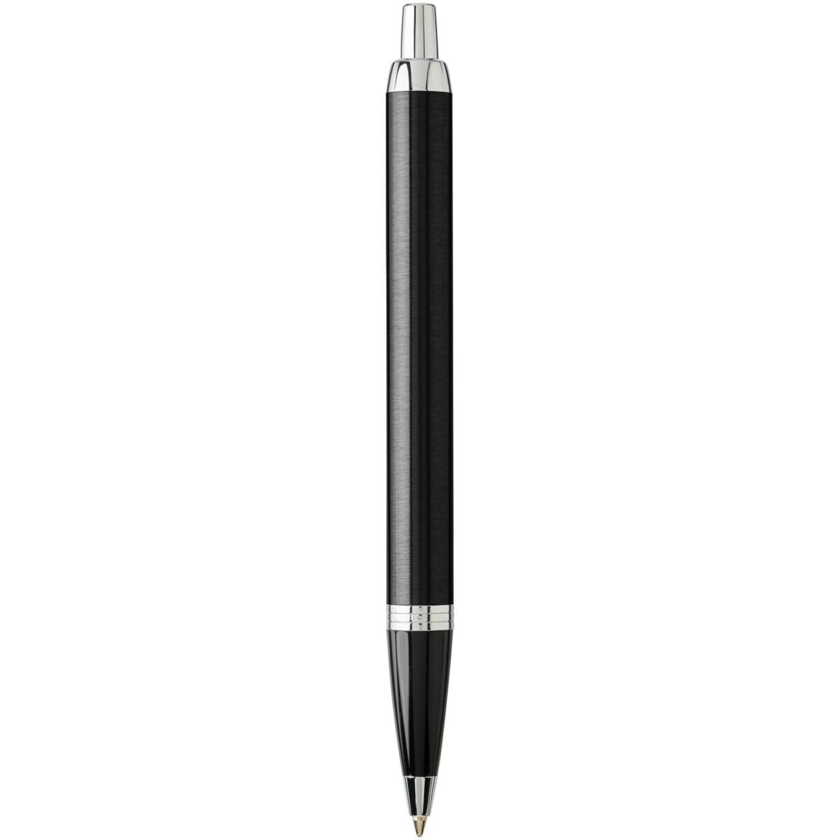 Parker IM ballpoint pen (blue ink) – Solid black back view