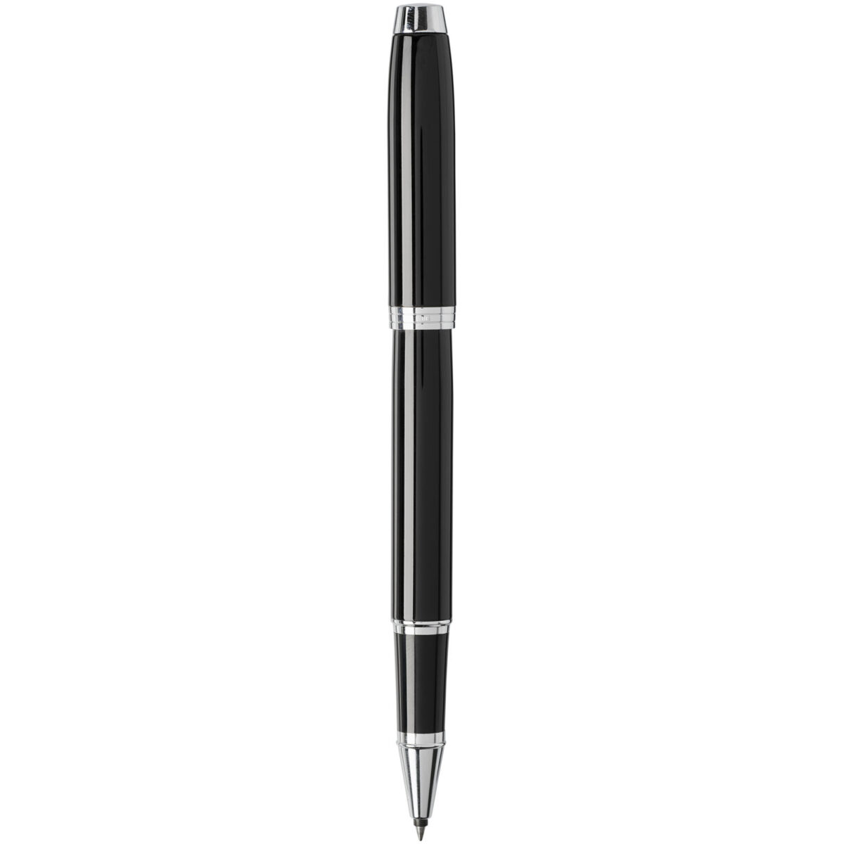 Parker IM rollerball pen (black ink) – Solid black back view