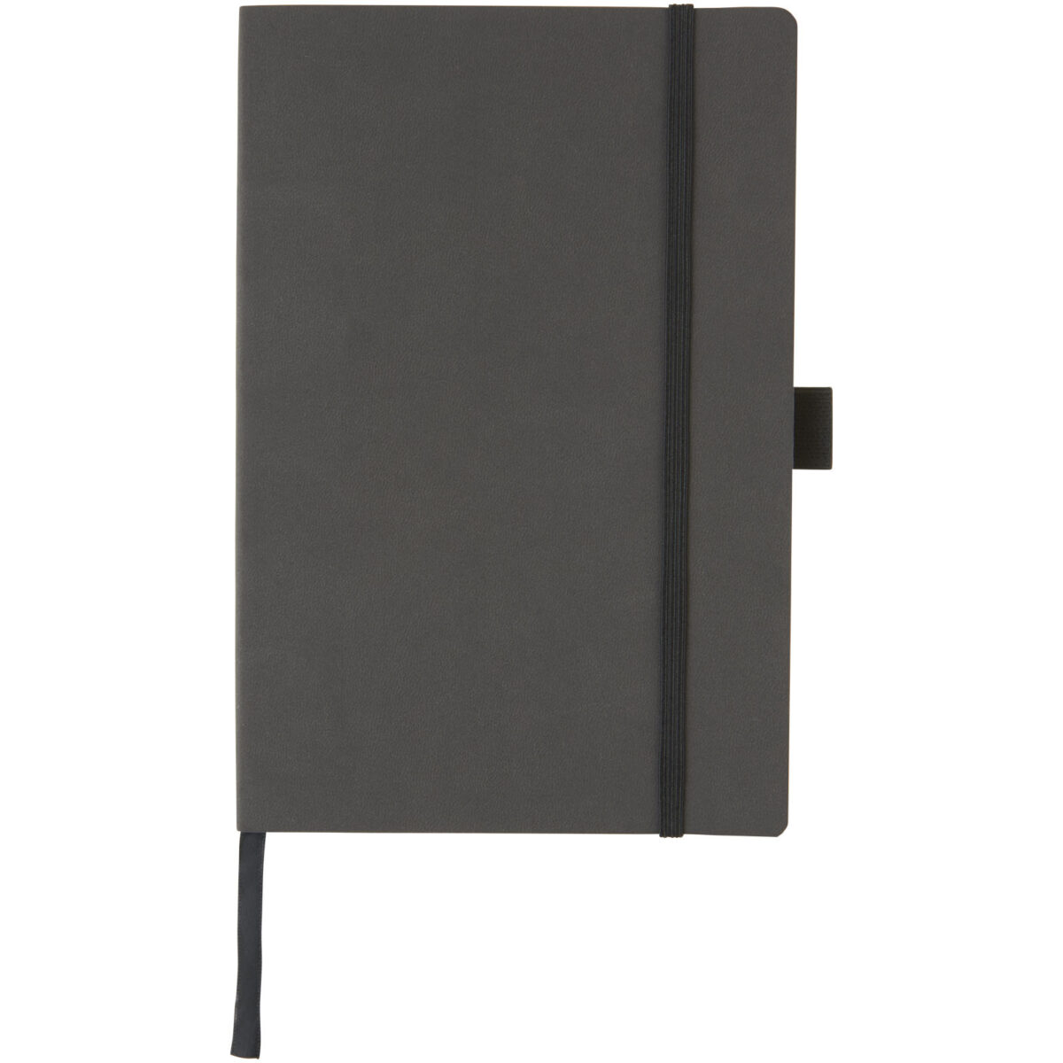 Revello A5 soft cover notebook – Solid black front view