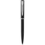 Waterman Allure ballpoint pen (blue ink) – Solid black front view