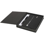 Tactical notebook gift set – Solid black with logo