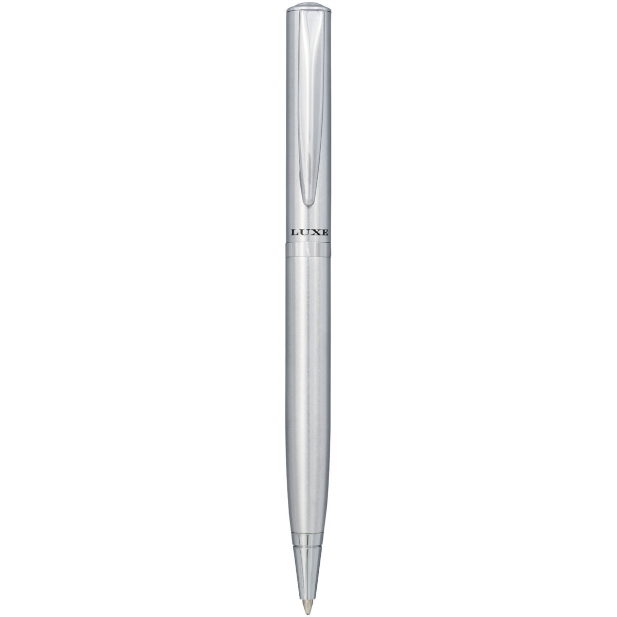 City ballpoint pen (black ink) – Silver front view