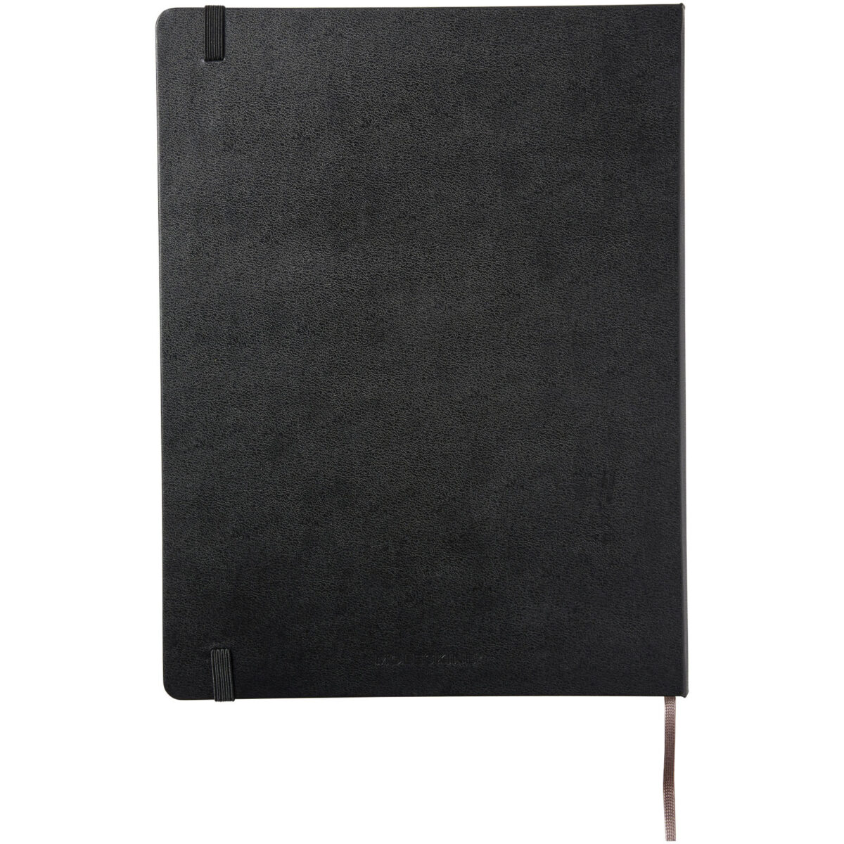 Moleskine Classic XL hard cover notebook - ruled – Solid black back view