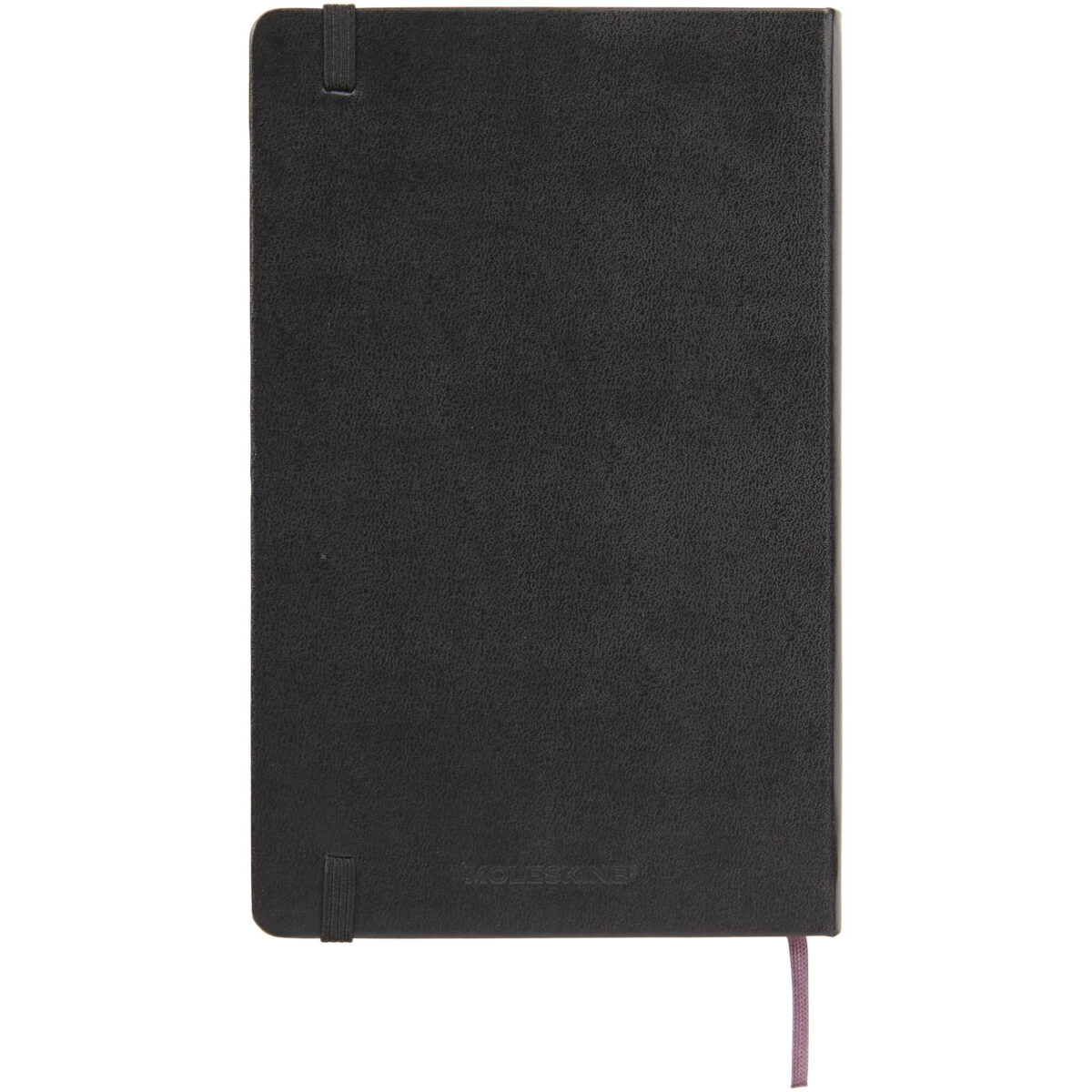 Moleskine Classic PK hard cover notebook - ruled – Solid black back view
