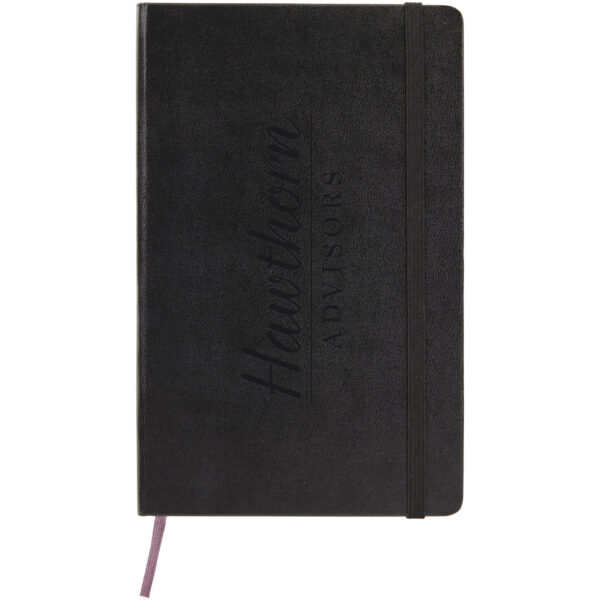 Moleskine Classic PK hard cover notebook - ruled – Solid black with logo