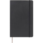 Moleskine Classic L soft cover notebook - ruled – Solid black front view