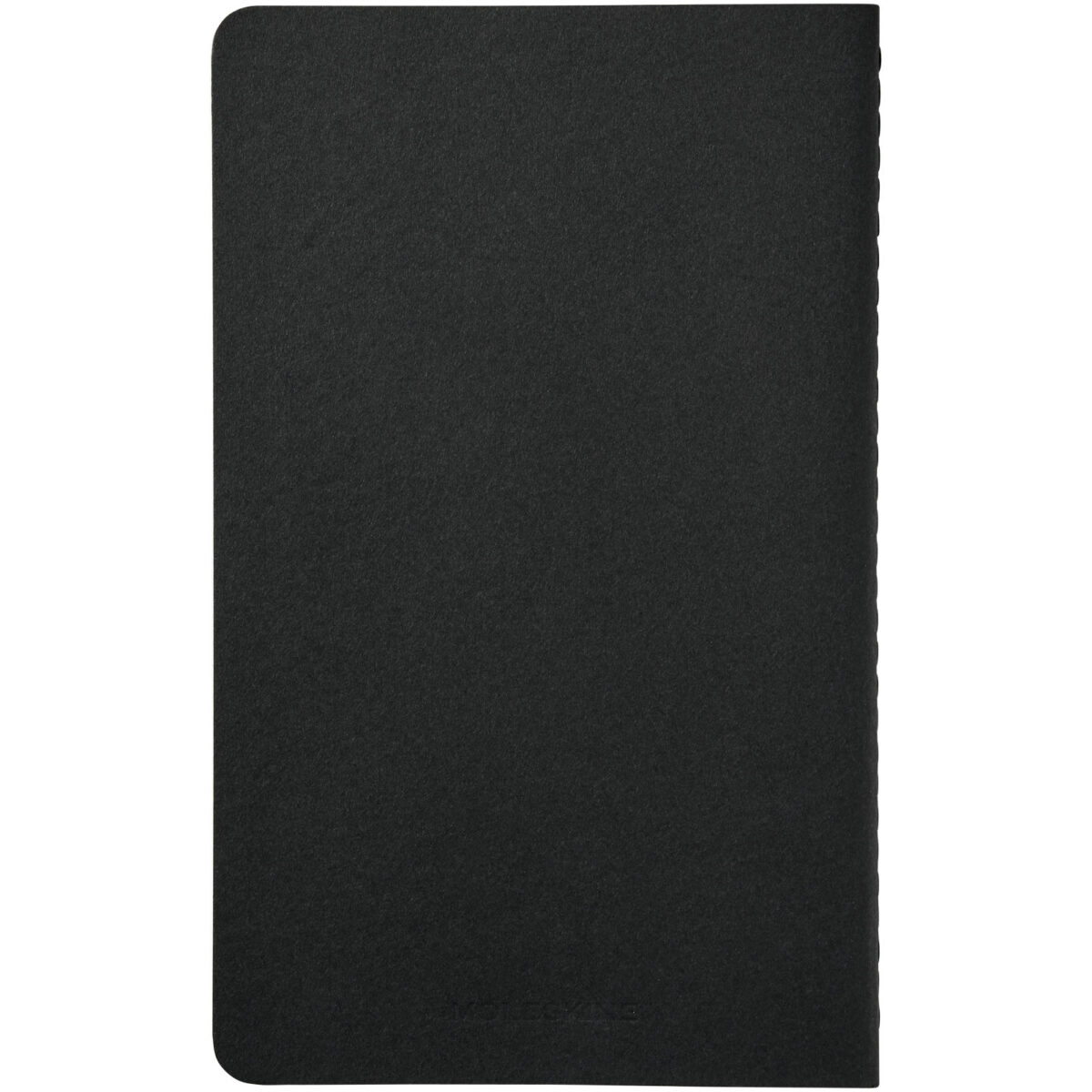 Moleskine Cahier Journal L - ruled – Solid black back view