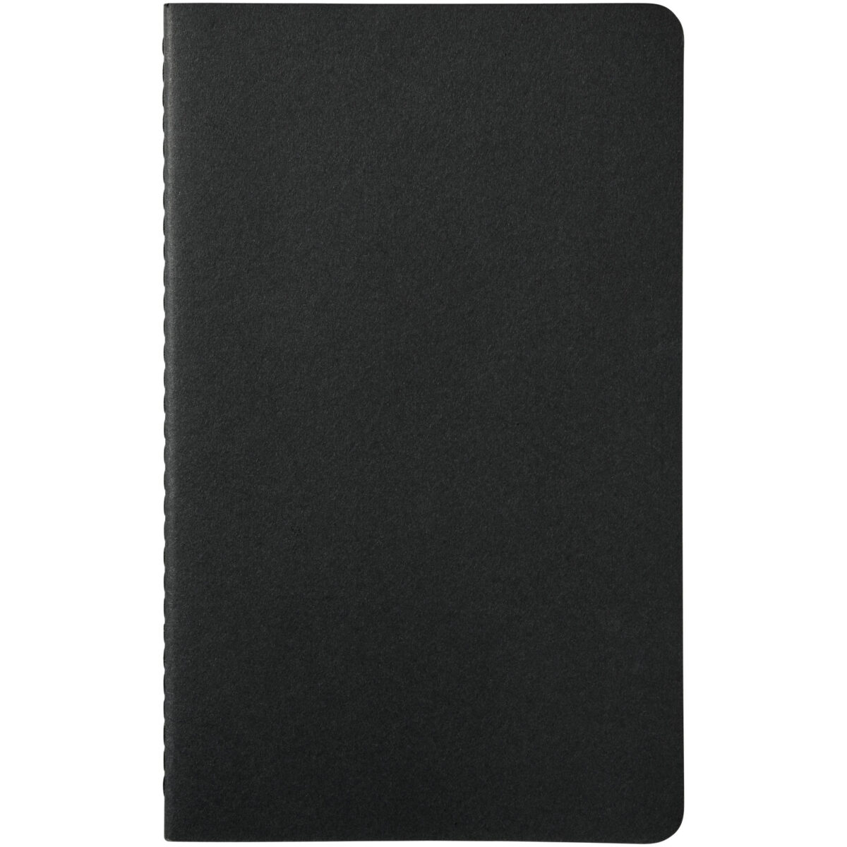 Moleskine Cahier Journal L - ruled – Solid black front view