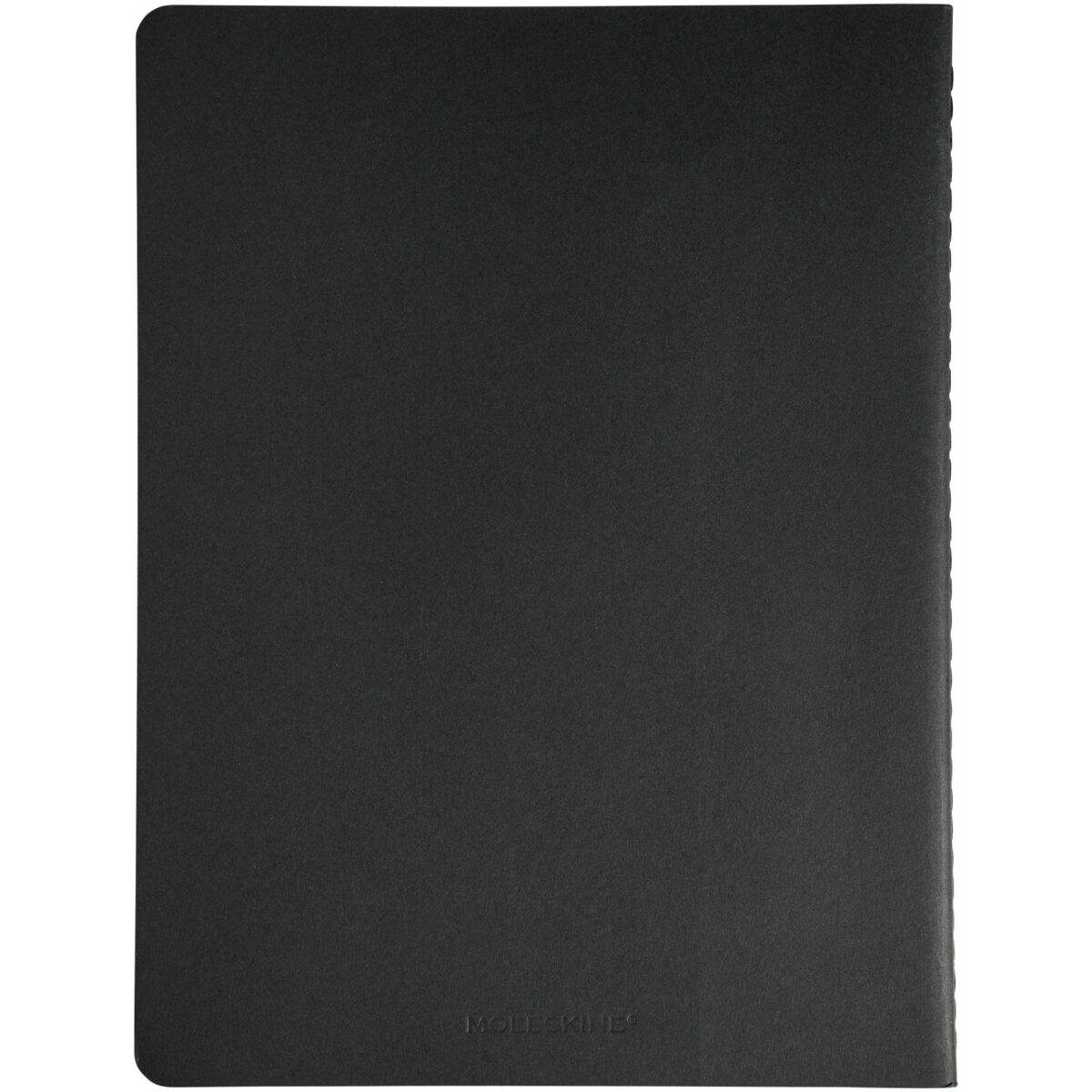 Moleskine Cahier Journal XL - ruled – Solid black front view