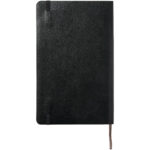 Moleskine Classic L soft cover notebook - plain – Solid black back view