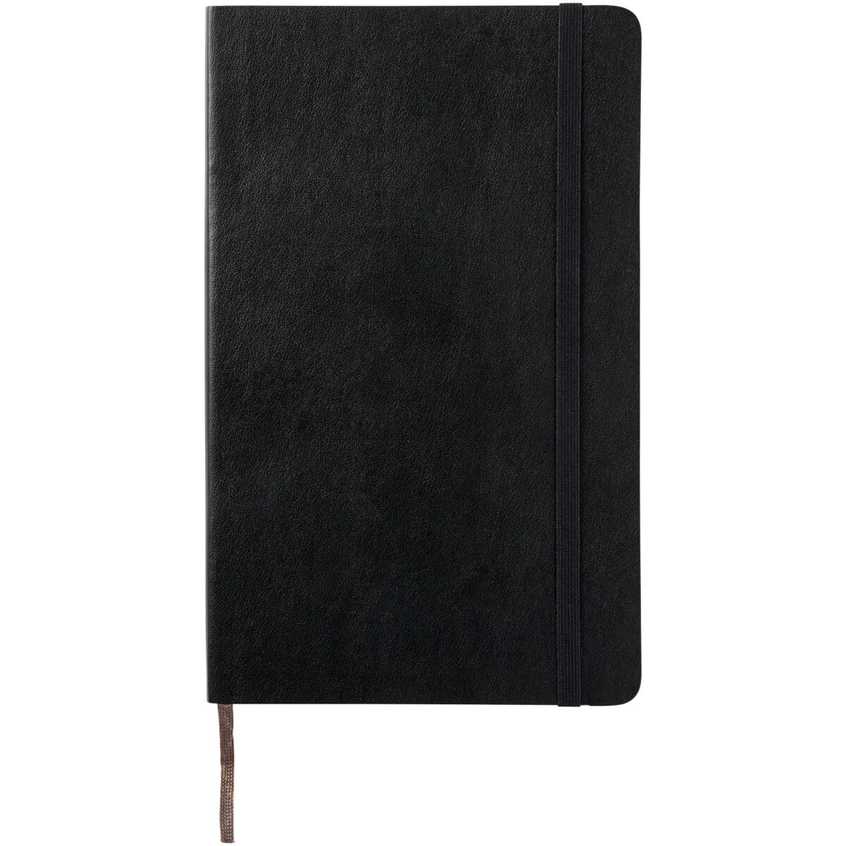 Moleskine Classic L soft cover notebook - plain – Solid black front view