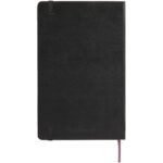 Moleskine Classic L hard cover notebook - squared – Solid black back view