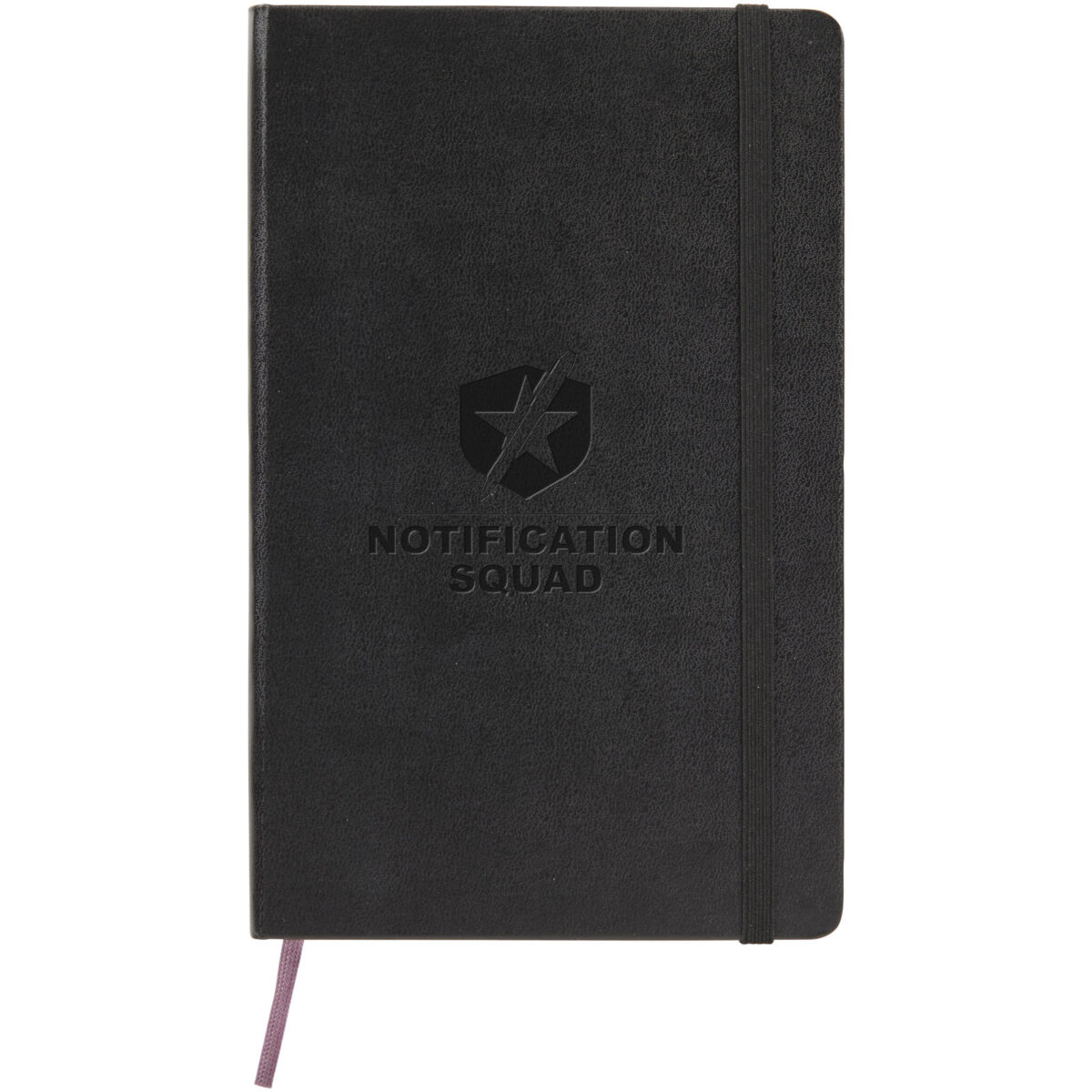 Moleskine Classic L hard cover notebook - squared – Solid black with logo