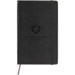 Moleskine Classic L hard cover notebook - squared – Solid black with logo