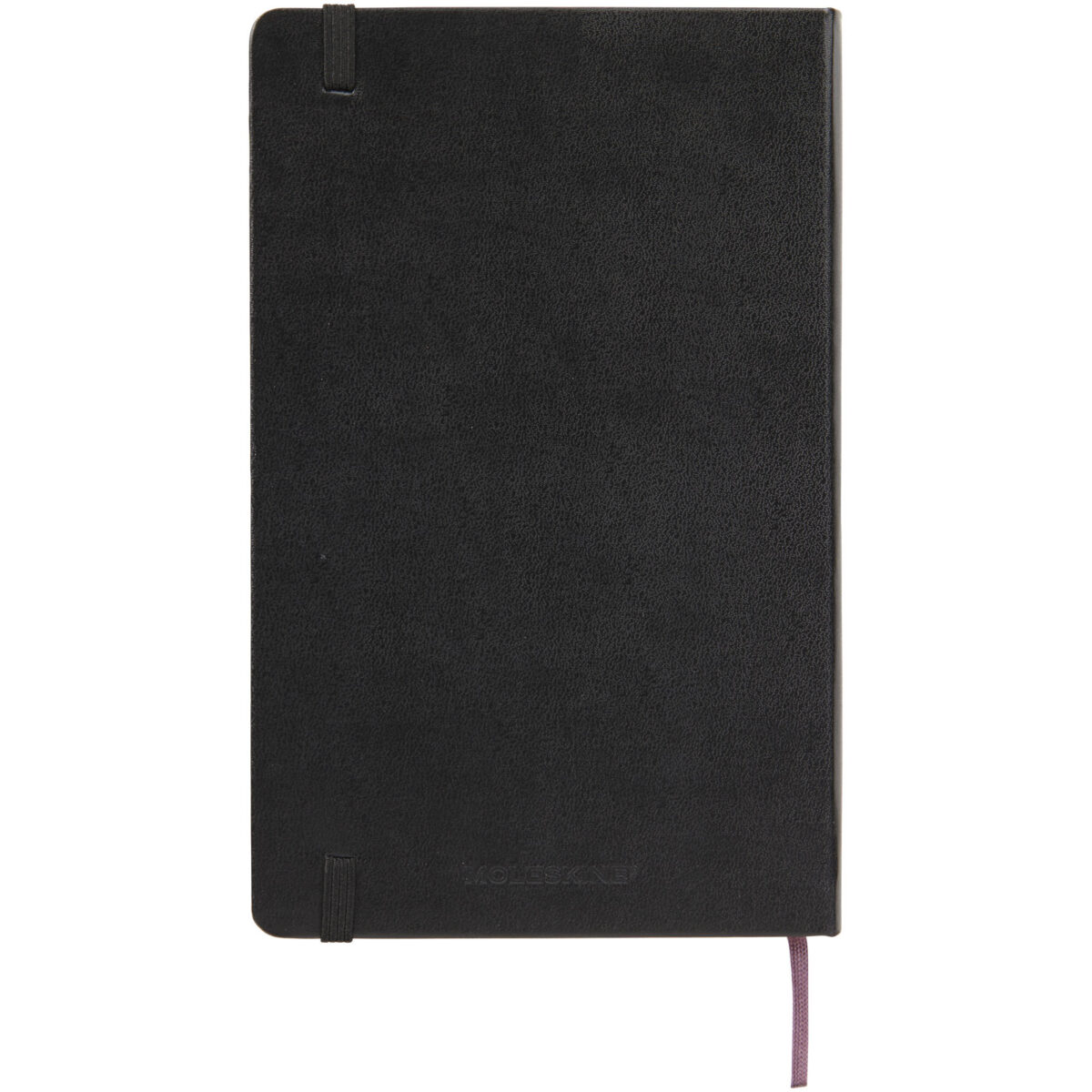 Moleskine Classic L hard cover notebook - dotted – Solid black back view