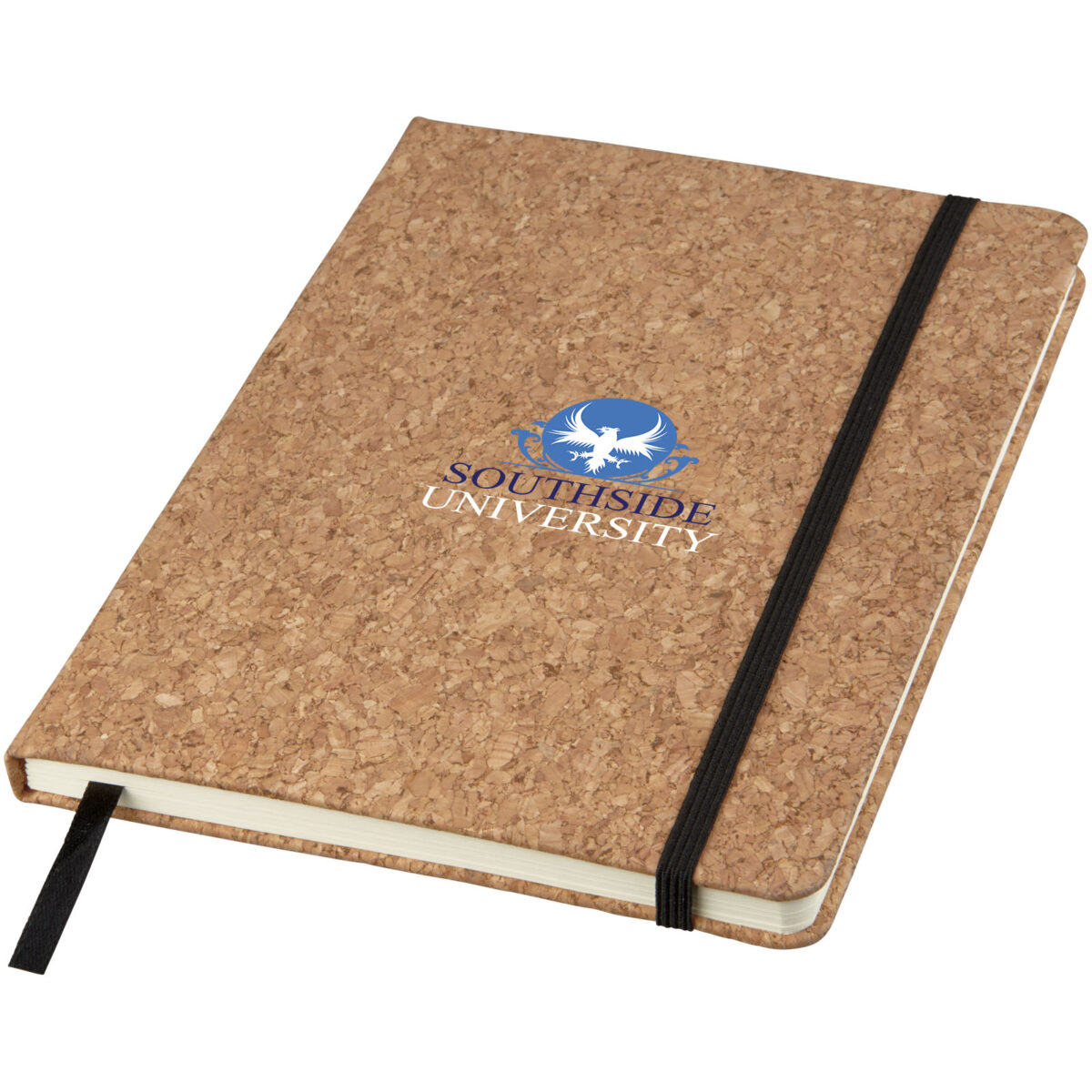 Napa A5 cork notebook – Natural with logo