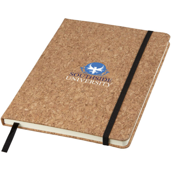 Napa A5 cork notebook – Natural with logo