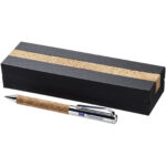 Cortegana ballpoint pen (black ink) – Natural with logo