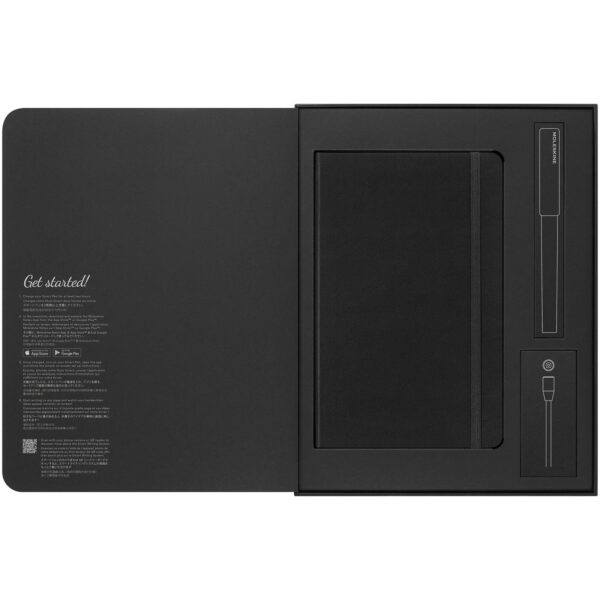 Moleskine Smart writing set – Solid black front view