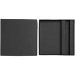 Moleskine Bundle giftbox pocket (notebook + pen) – Solid black front view