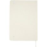 Bass A5 recycled hard cover notebook with lined pages – White back view