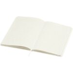 Bass A5 recycled hard cover notebook with lined pages – White extra view