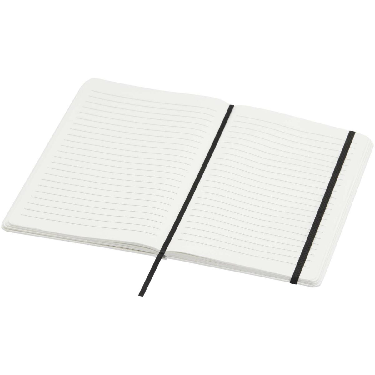 Holm A5 stone paper hard cover notebook with lined pages – White extra view