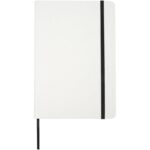 Holm A5 stone paper hard cover notebook with lined pages – White front view