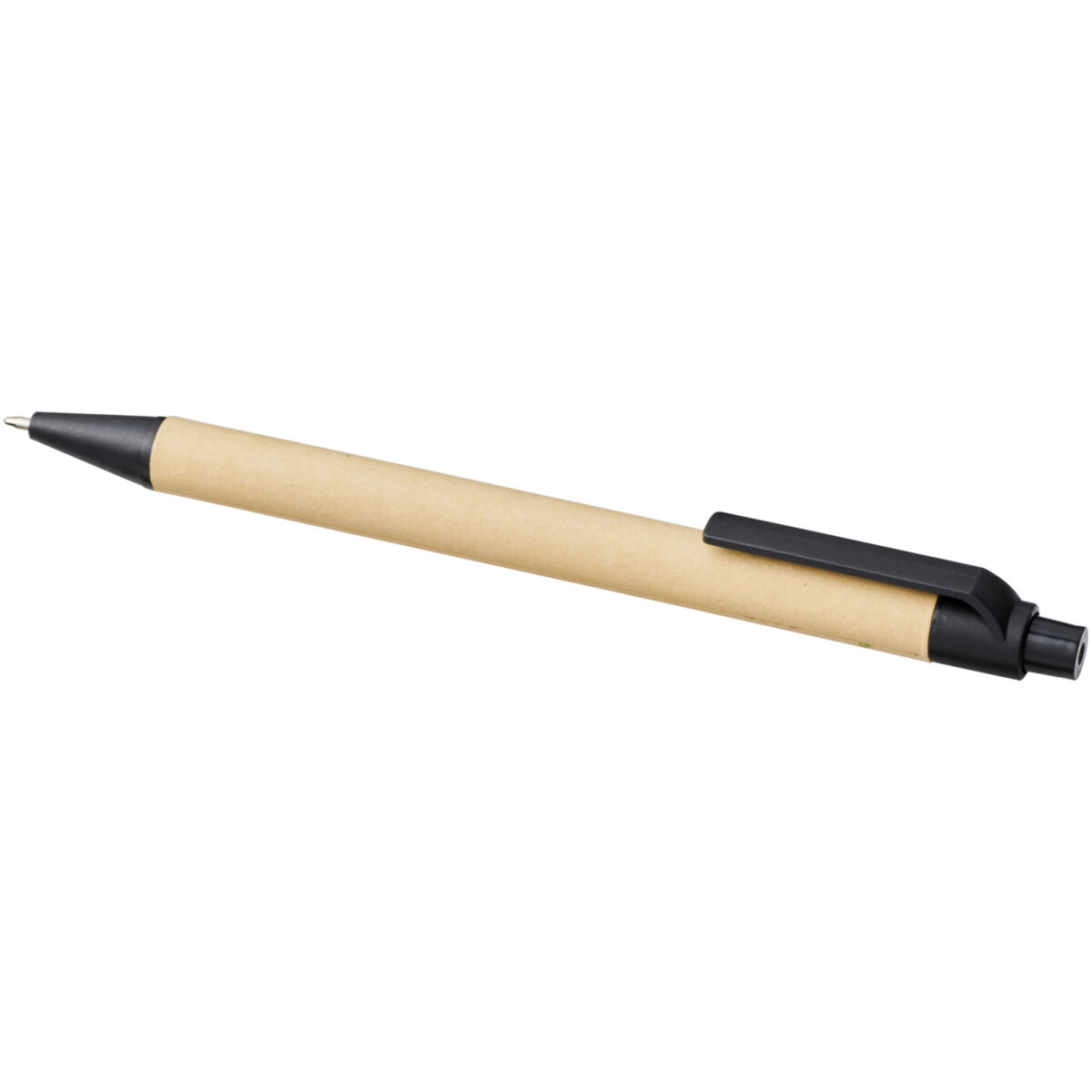 Berk recycled carton and corn plastic ballpoint pen (black ink) – Solid black extra view