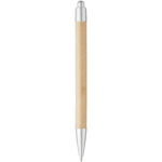 Tiflet recycled paper ballpoint pen (black ink) – Brown back view