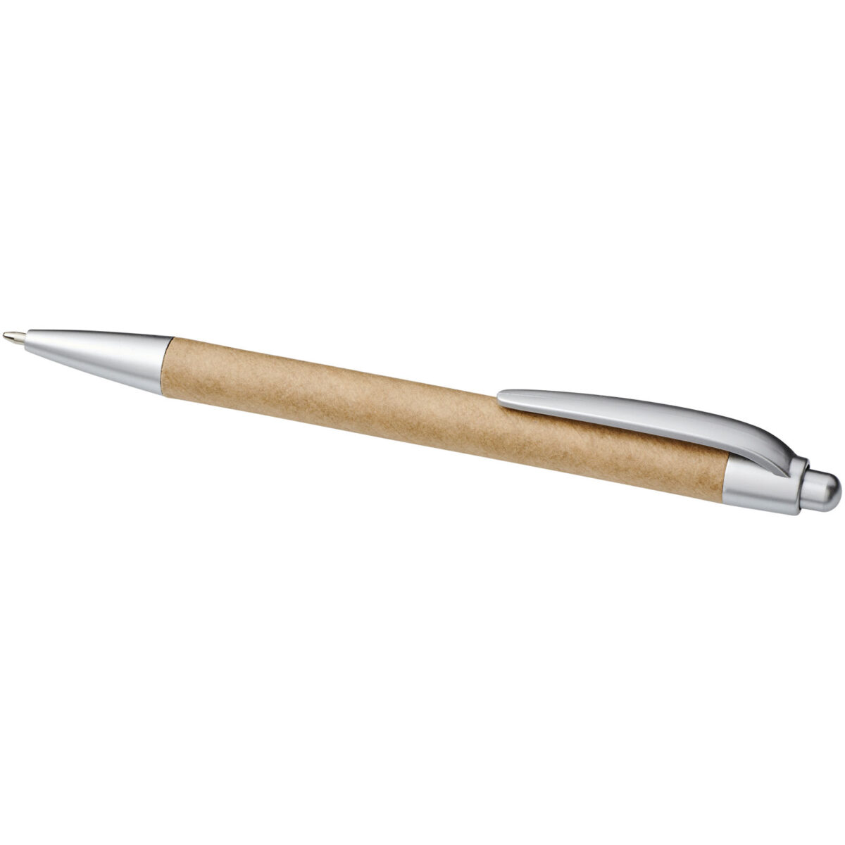 Tiflet recycled paper ballpoint pen (black ink) – Brown extra view